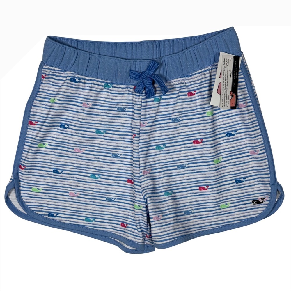 NWT Vineyard Vines Girls Watercolor Lacrosse Shorts, Vineyard Feeder, Size M